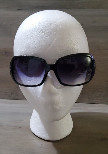 Retro Style Sunglasses Colorful Fun Chunky Plastic Black w/ Polka Dot Accent