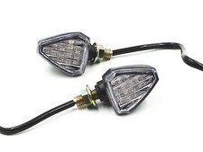 Clignotant clignotant LED moto noir pour Kawasaki Suzuki Yamaha Honda