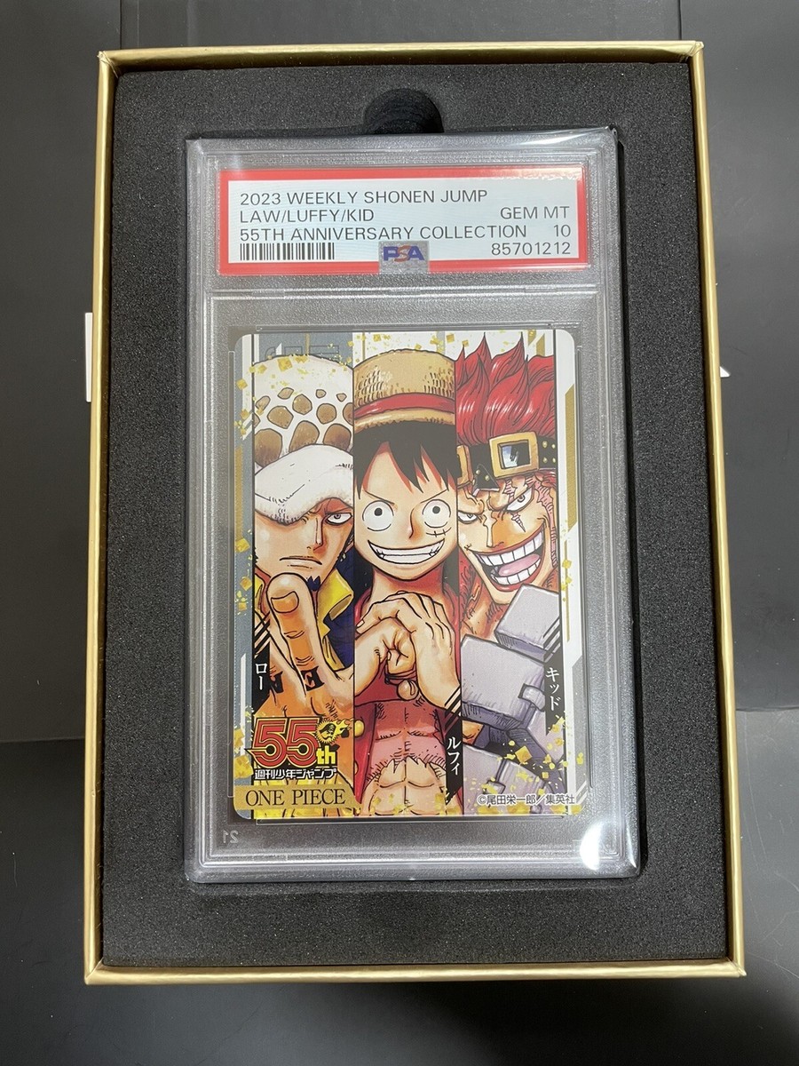 One piece card japanese PSA 10 Jump 55th Anniversary one