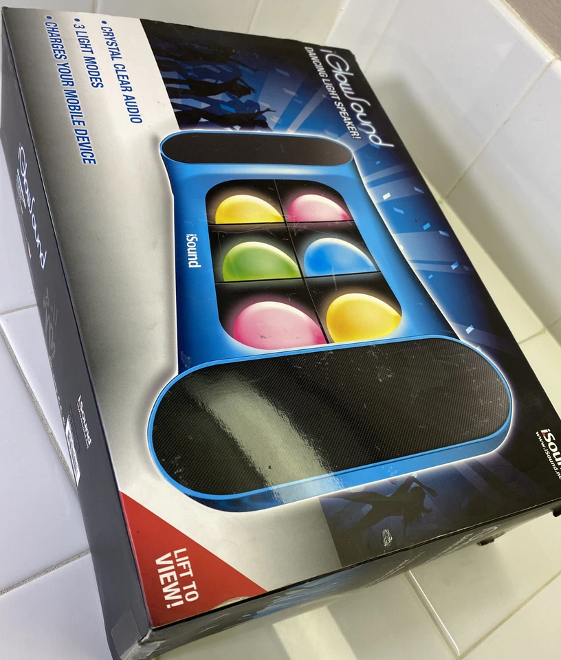 Altavoz de luz de baile iSound iGlowSound azul - NUEVO. 3 modos de luz, respiración lenta Foto 4 de 4