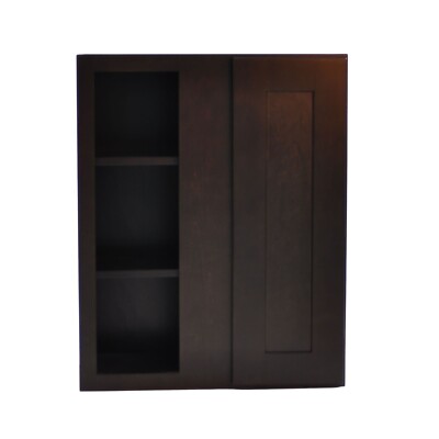 Brookings Blind Wall Cabinet  in Espresso, 36-Inches H by 24-Inches W