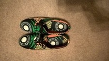 womens African print brogue shoes size 9.5-10
