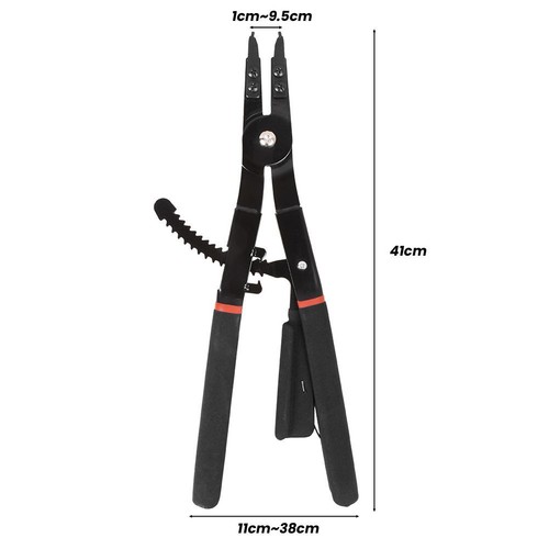 Large Circlip Snap Ring Pliers Set Heavy Duty Retaining Ring Ratcheting