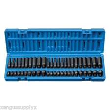 Grey Pneumatic 9748 1/4" Drive Metric and SAE Shallow and Deep Impact Socket Set