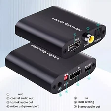 4K Audio Extractor Splitter to SPDIF Coaxial Digital Converter  PS4 decoder