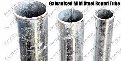 GALVANISED Mild Steel ROUND TUBE Pipe Lengths