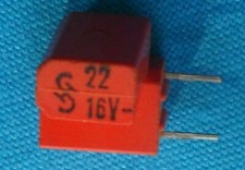 Capacitor tandal 22μF 16V - 4 pieces Siemens electrolytic tandal capacitor 