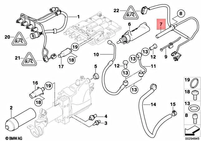 Genuine BMW M5 E60 M6 SMG Sequential Manual Gearbox Clutch Sensor 