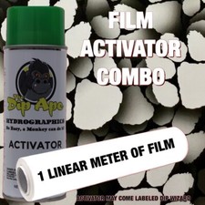 HYDROGRAPHIC FILM COMBO TIGER PAWS CLEMSON LSU DIP APE ACTIVATOR WATER TRANSFER