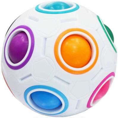 Magic Rainbow Fidget Ball Spielzeug Speed Cube Brainteaser Stressabbau für alle
