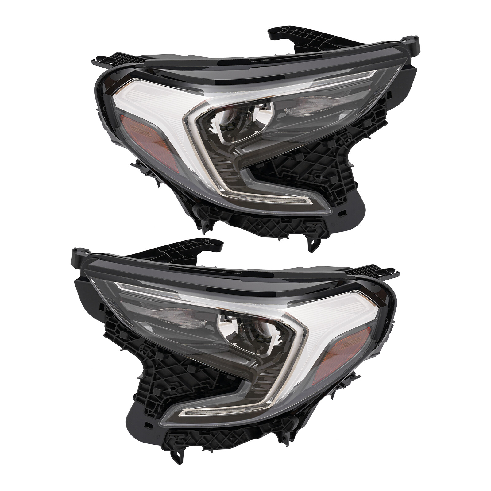 LED Headlights Assembly For 2018 2019 2020 2021 GMC Terrain Left+Right Headlamps