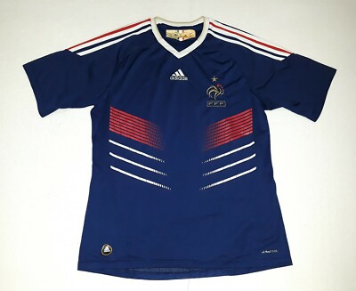 2010 FFF FRANCE ADIDAS MEDIUM FRENCH FRANCIA FUTBOL SOCCER JERSEY