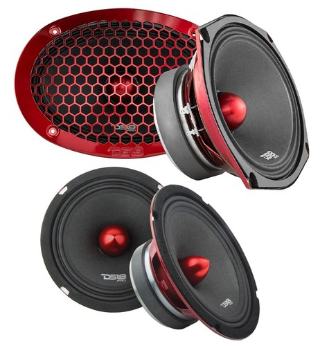DS18 600W 4 Ohm PRO-6.4BM + Pair of 6x9 