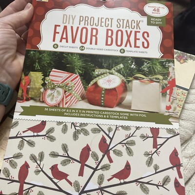 DCWV DIY Project Stack Favor Boxes Kit. NEW