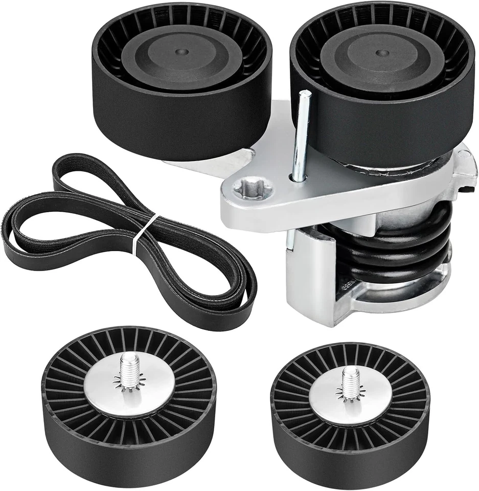 Belt Tensioner Assembly Idler Pulley Drive Belt Kit INA for BMW 135i 335i is Foto 3 de 4