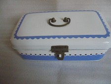 33334 Chlebak Emalia Secesyjny design Kosz na chleb emaliowany VEWAG dobry  