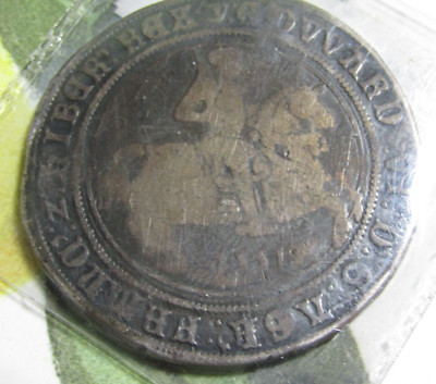 1551 King Edward VI - First Dated England Crown 5 Shilling Coin