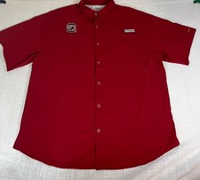 Carolina Gamecocks Mens Size XL Columbia PFG Button Down Shirt Omni-Shade