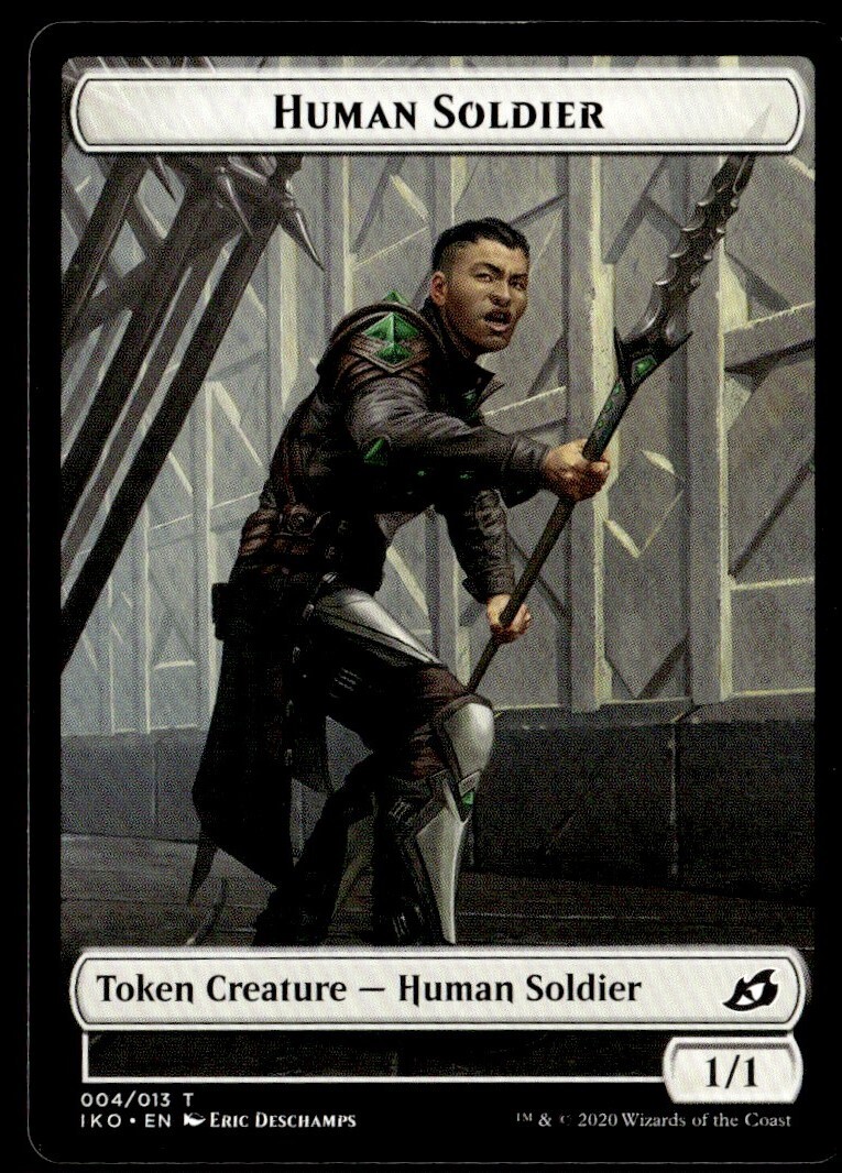 2020 Ikoria Lair of Behemoths Human Soldier Token Common #4 MTG  