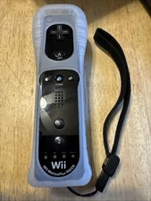 Black Nintendo Wii Remote Plus with Wii Motion Plus Inside Good Condition Tested