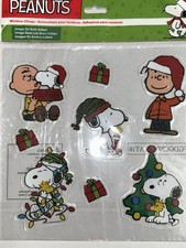 Peanuts Window Gel Clings Both Sides Colorful...