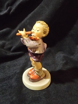 Hummel Goebel Morning Concert Boy Playing Flute Figurine #447 TMK6 5''H