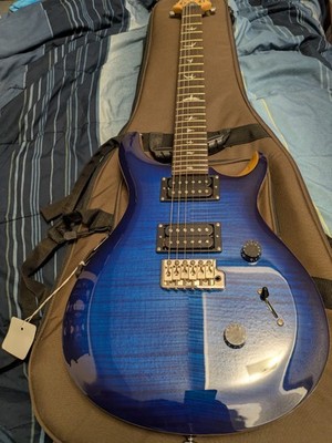PRS SE Custom 24 Electric Guitar - Faded Blue Burst Pristine Condition 