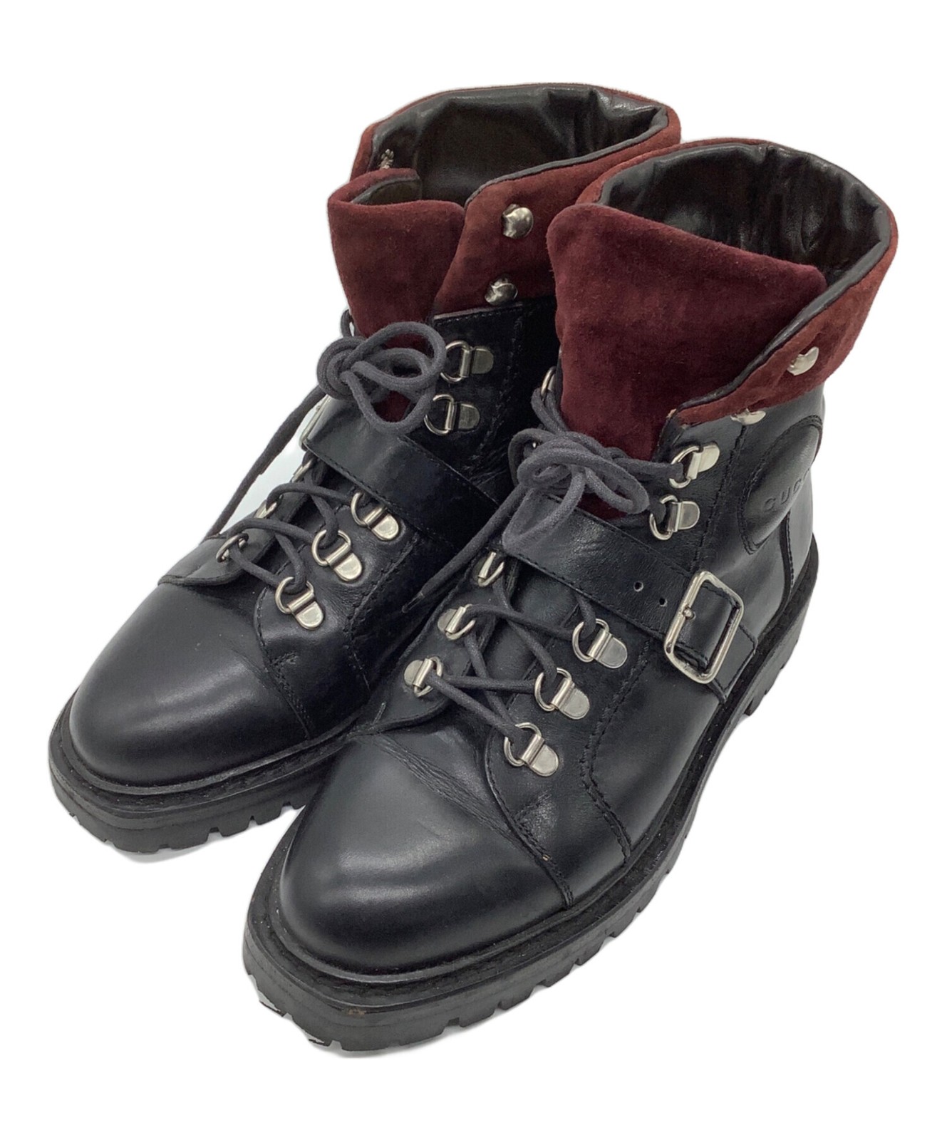 GUCCI Short Boots Shoes EU 36 US 6 Black Authentic
