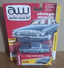 AUTO WORLD: "1963 Dodge Polara 500 Max Wedge" Blue 1:64 NIP- 2019