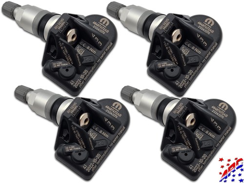 Complete Set of 4 Genuine Mopar OEM TPMS Tire Pressure Sensors Kit 68487472AB