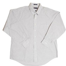 Dress Shirt Chaps 17 - 17.5 34/35 XL Men Window-Pane Pattern Long-Sleeve