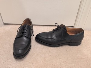 Peal & Co. Men\'s Black lace up mens dress shoes Sz. 12 Peal Co Brooks Brothers Shoes Mens 9 US 10 Oxfords Wingtip  main image 2