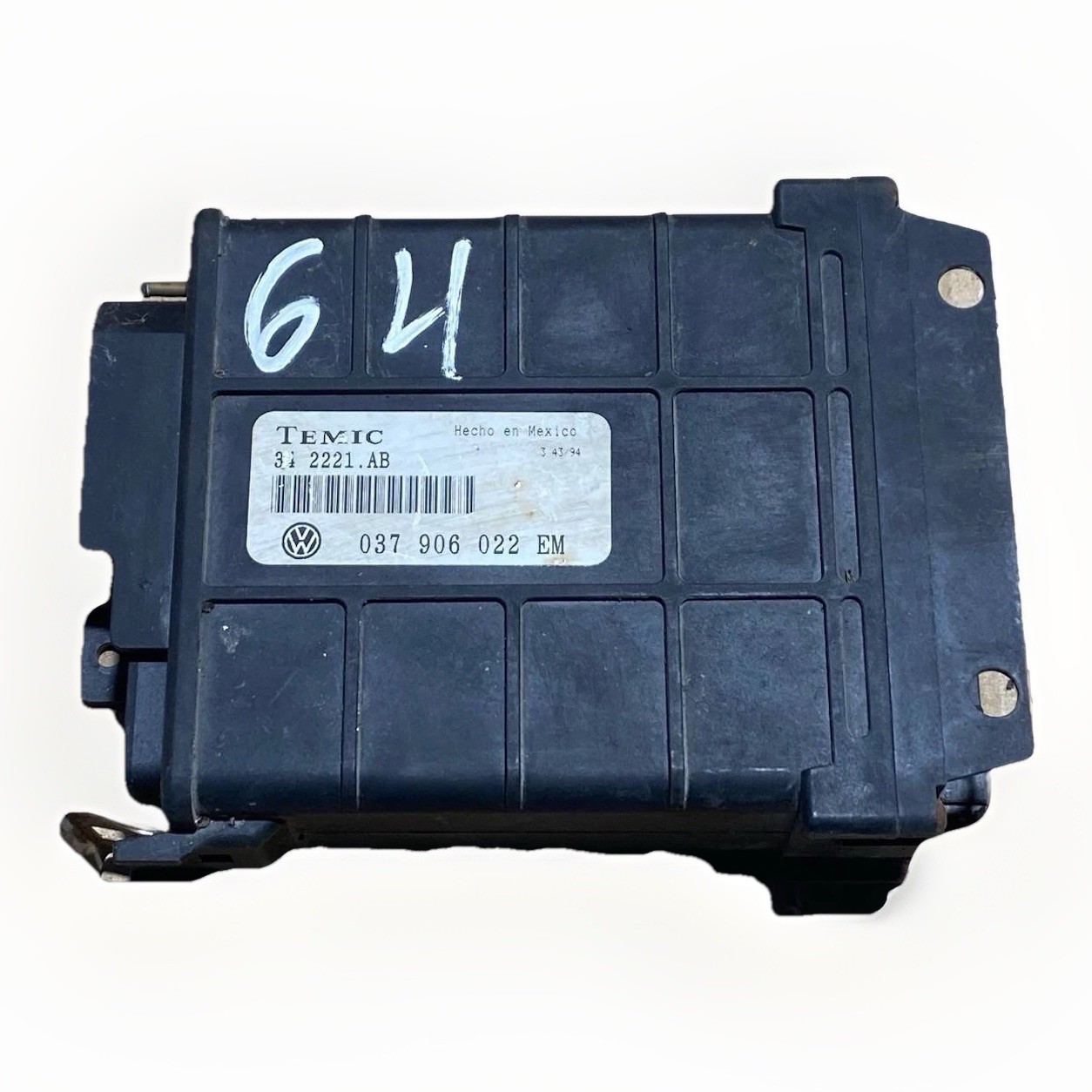 Volkswagen Golf MK3 1.8 66kw 8V Gasoline Engine Control Unit ECU 037906022 TEMIC