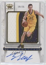2017-18 Panini Crown Royale Rookie Silhouettes Prime 10/25 TJ Leaf #211 Auto l3b