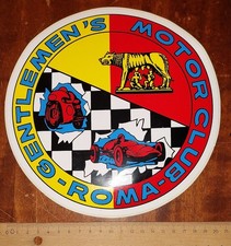 Moto Club Roma Gentlemen Vintage Anni 80 Versione Gigante 21 cm.