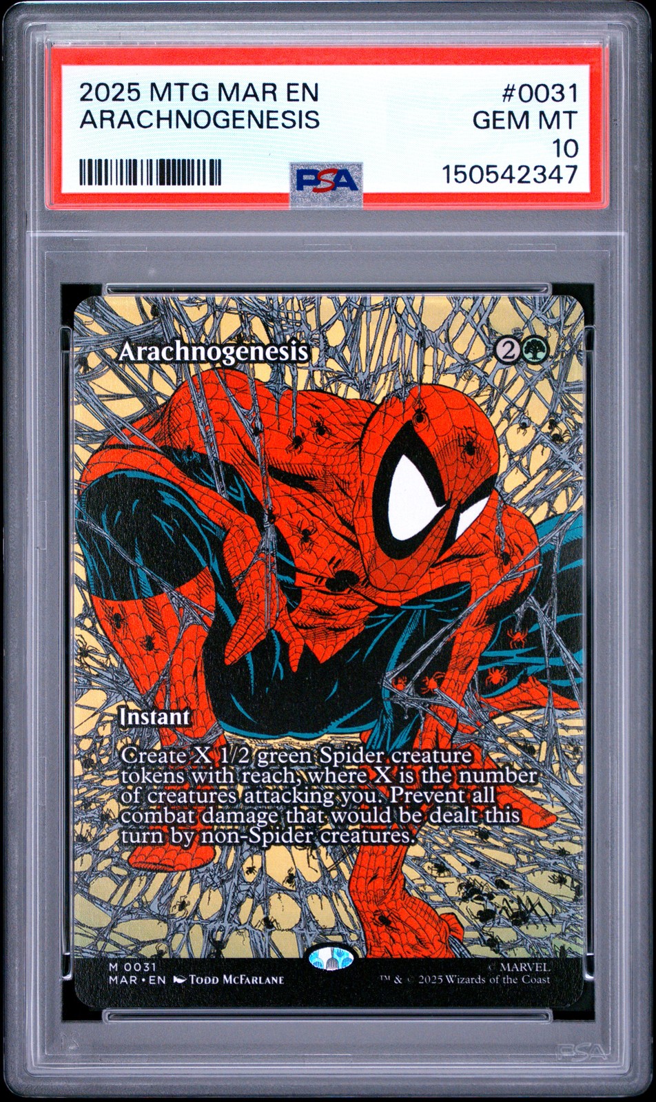 2025 MTG MARVEL'S SPIDER-MAN: SOURCE MATERIAL #0031 ARACHNOGENESIS PSA 10 view 1