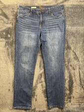Kut From The Kloth Jeans Womens Sz 12 Blue Carrie Boyfriend Straight Stretch