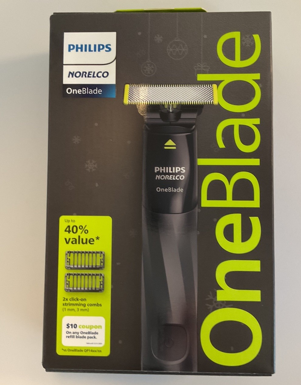 Philips Norelco Oneblade Hybrid Rechargeable Men's Electric 