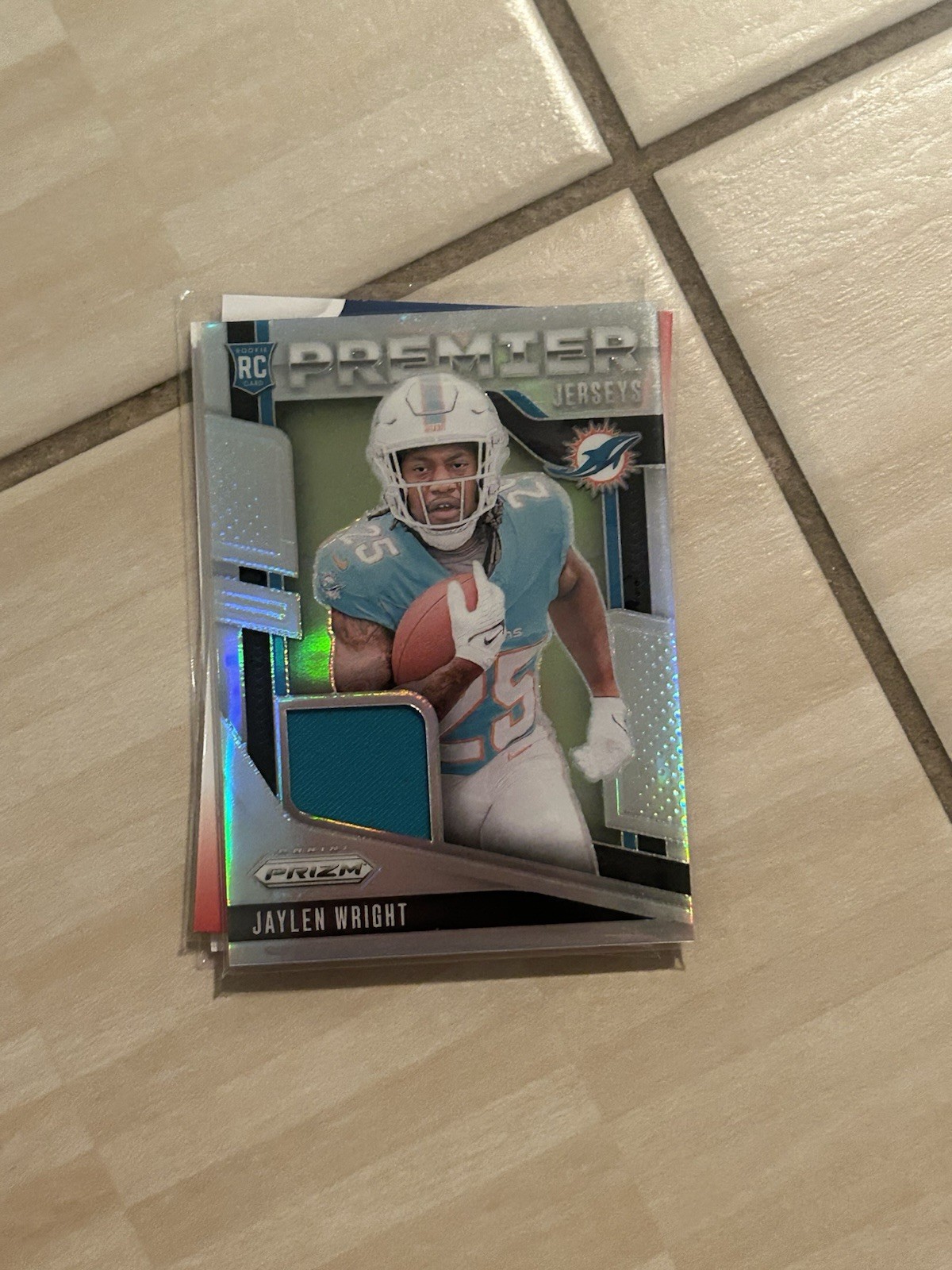 2024 Panini Prizm - Premier Jerseys Jaylen Wright #PJ-JWT silver