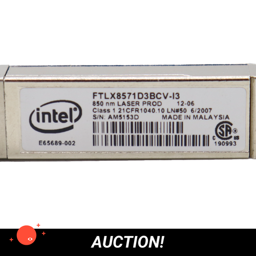27x Intel 10Gb/s 850nm/10Gb/s SFP+ 850nm/ VARIOUS BATCH - Afbeelding 5 van 6