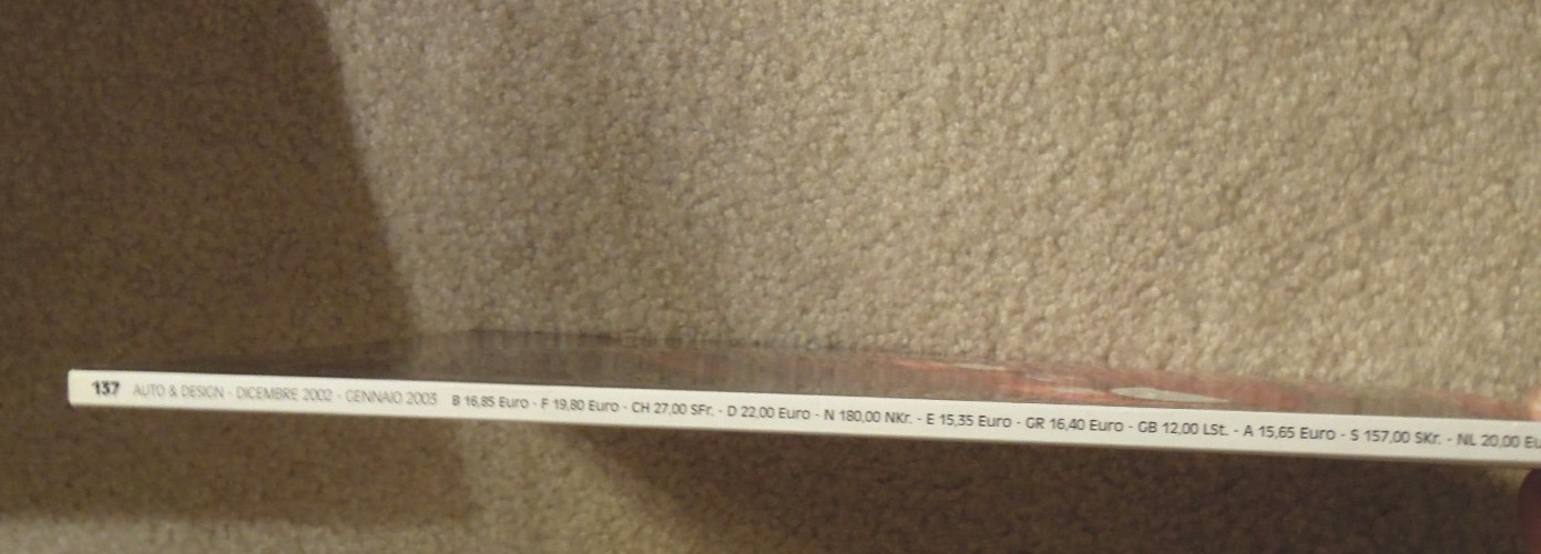 Auto & Design Book from Italy Written in English and Italian Free Shipping