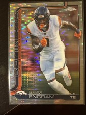 2025 Topps Chrome Evan Engram Pulsar Refractor 92 Denver Broncos