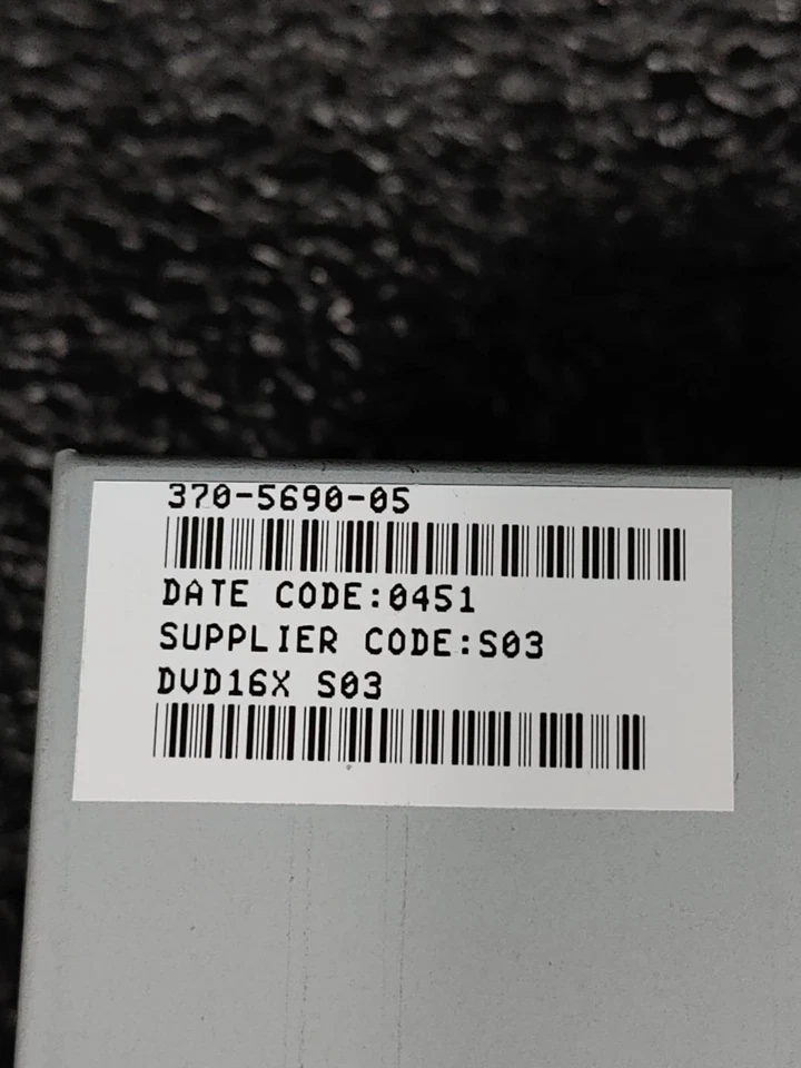 Sun Microsystems 320-5690-05 SR-8589-C DVD16x S03 48x CD Blade 1500 - Image 3 of 4