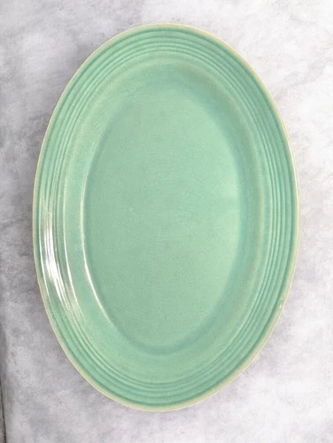 Homer Laughlin Fiesta Sea Mist Green Oval Serving Platter – 11"