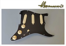 Strat Pickguard, schwarz, full loaded - mit S...