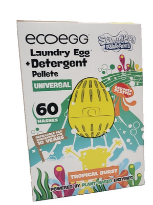 SpongeBob ecoegg Laundry Egg Original w/Tropical Burst Scent 60 loads