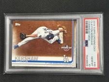 Clayton Kershaw 2019 Topps Opening Day Overhead View PSA 10 Dodgers Pop 3 #46
