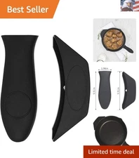 Silicone Hot Handle Cover, Assist Pan Holder for Cast Iron Skillets and Tradi...