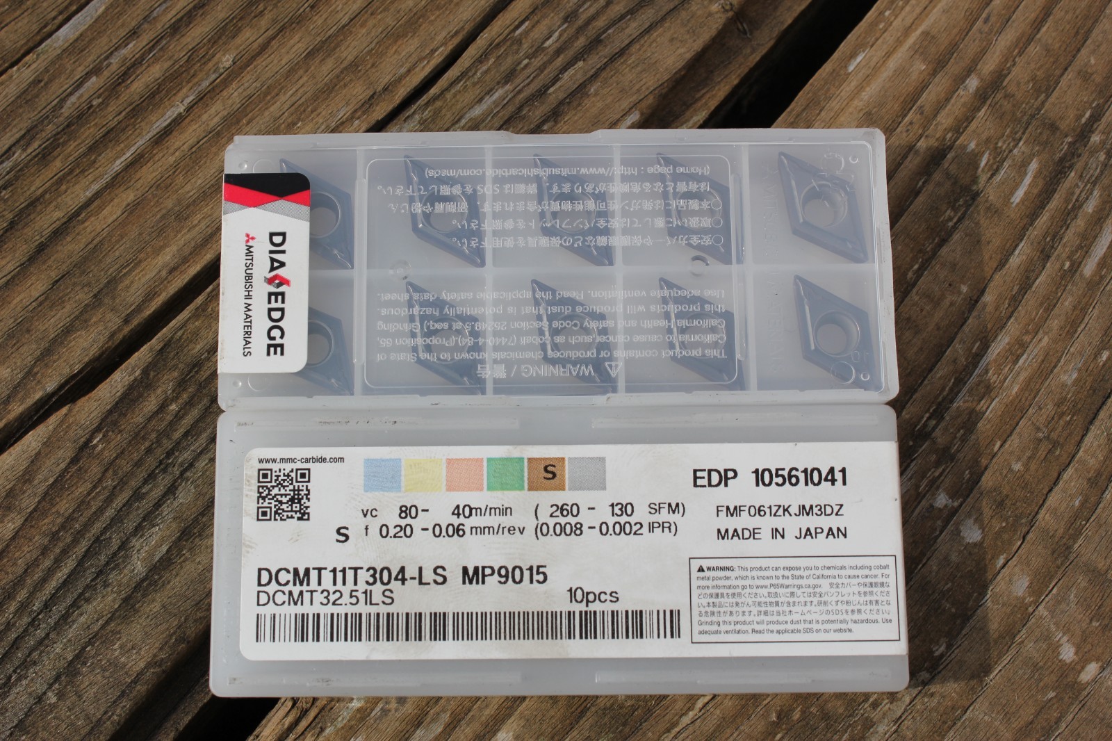 Plaquette carbure DCMT11T304-LS MP9015 pour outil de tournage - Boîte de 10
