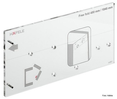 Bohrschablone Häfele Free fold